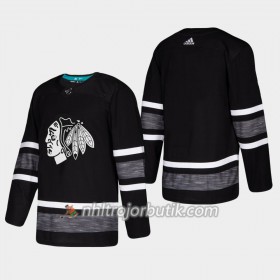 Män Ishockey Chicago Blackhawks tröja Blank Svart 2019 All-Star Adidas Authentic